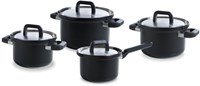 BK pannenset Flow Cool Black RVS 4-delig inductie zwart