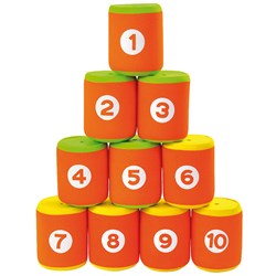 Eduplay jeu de lancer de boîtes ECO - Soft tin can alley toss pour enfants