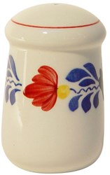 Boerenbont zoutstrooier keramiek klassiek servies 4,8x7,5 cm