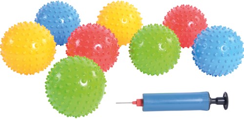 Eduplay balles hérisson avec pompe - 25 pièces - jouet sensoriel