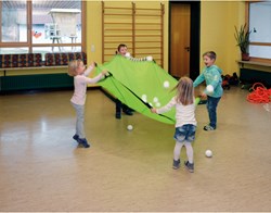 Eduplay parachute tapis de jeu 360 cm vert gazon pour enfants