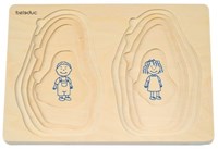 Beleduc lagenpuzzel opa en oma houten speelgoed puzzel 40 stukjes-3
