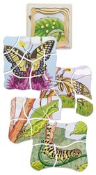 Beleduc Vlinder Lagenpuzzel Hout Educatief Speelgoed 28 Stuks