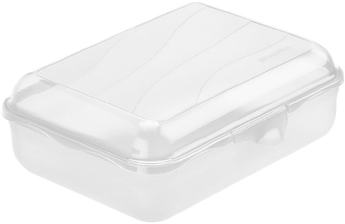Rotho lunchbox transparant 1,25L BPA vrij anti-lek vaatwasserbestendig