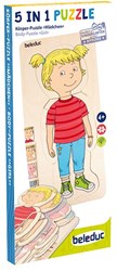 Beleduc houten puzzel lichaam meisje educatief speelgoed anatomie