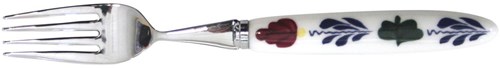 Boerenbont lot de 5 fourchettes - acier inoxydable et manche en céramique