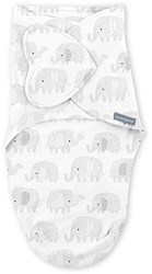 Ingenuity baby inbakerdoek SwaddleMe Monogram Elephant katoen