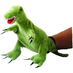 Beleduc handpop T-rex dinosaurus poppenkast knuffel