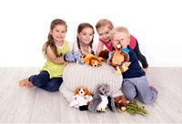 Beleduc marionnette vache - théâtre textile enfant-2