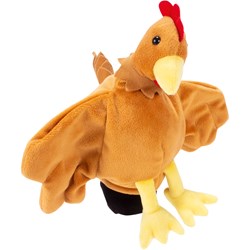 Beleduc handpop kip pluche poppenkast speelgoed kip
