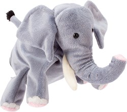 Beleduc handpop olifant deluxe - pluche handpop voor kinderen