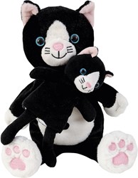 Beleduc poppenkastpop Moeder en kind Kat