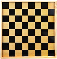 Longfield Games schaakbord en dambord hout 40x40 cm dubbelzijdig-2