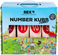 Kubb houten werpspel voor familie en kinderen - Number Kubb Family