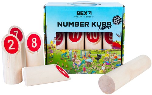 Kubb houten werpspel voor familie en kinderen - Number Kubb Family-2