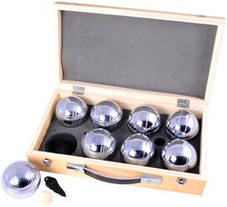 Longfield Games Jeu de Boules 8 ballen in luxe houten koffer