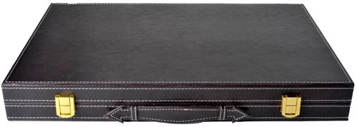 Backgammon klassiek bordspel 18 inch bruin ivoor luxe uitvoering-3