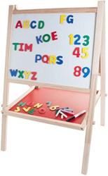 Engelhart Toys schoolbord whiteboard hout 88x54x43cm krijtbord
