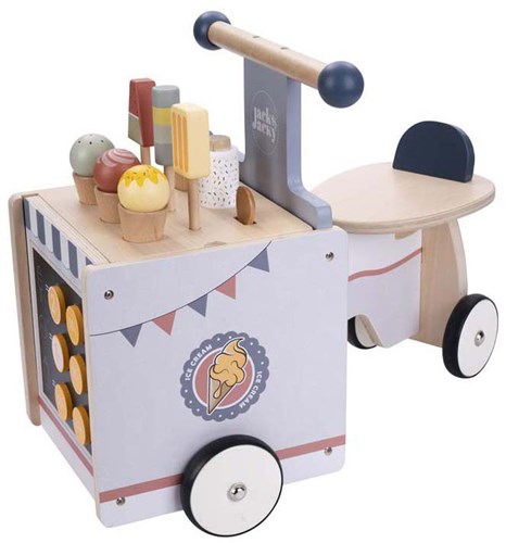 Houten loopfiets ijskar voor kinderen - loopfiets speelgoed ijskar-2