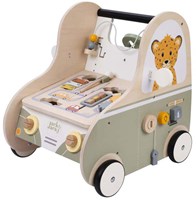 Houten loopwagen auto - educatief speelgoed voor peuters