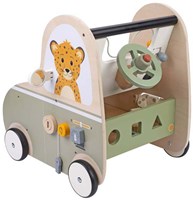 Houten loopwagen auto - educatief speelgoed voor peuters-3