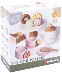 Set de jeu thé en bois - service à thé jouet 17 pièces pour enfants
