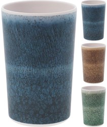 Excellent Houseware beker melamine 8x11cm blauw duurzaam drinkbeker
