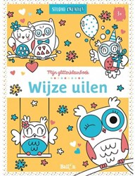 Wins Holland livre de coloriage paillettes hiboux - plaisir créatif pour enfants