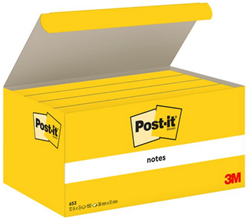 3M 12 Post-It blokjes 38*51mm 653GE 100 vel