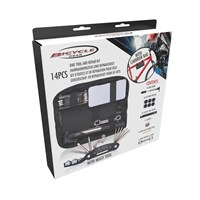 Kit d'outils vélo noir 14 pièces pour réparation et entretien