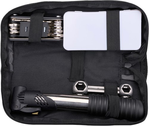 Kit d'outils vélo noir 14 pièces pour réparation et entretien-2