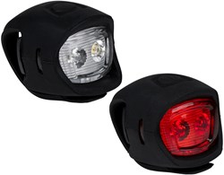 Lampes de vélo silicone 2 pièces noir éclairage vélo silicone