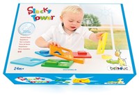 Beleduc jeu d'empilement Stacking Friends jouet en bois éducatif-3