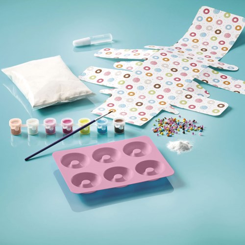 Totum Donut Factory coffret créatif - jouet créatif pour fabriquer et décorer des donuts-2