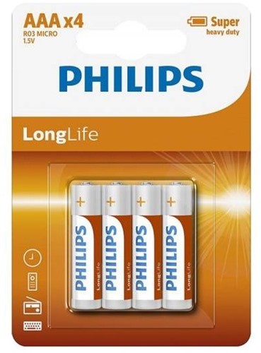 Pile crayon Philips 12*4 R03-AAA