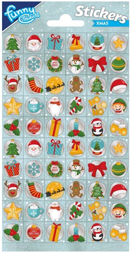Creative Craft Group autocollants de Noël feuille créative - 60 stickers - coloriage