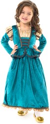 Little Adventures prinsessenjurk middeleeuws kostuum voor kinderen 5-7 jaar