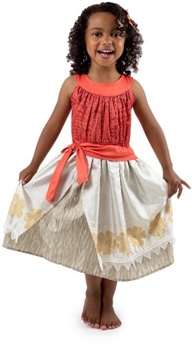 Little Adventures prinsessenjurk Island Princess met haarclip 5-7 jaar
