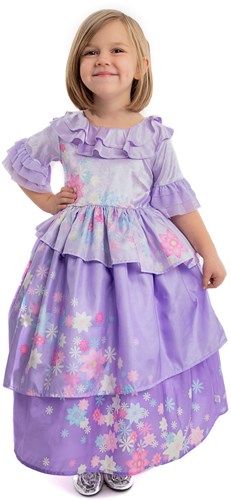 Little Adventures Flower Princess jurk voor kinderen 5-7 jaar - prinsessenjurk