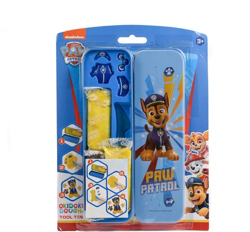 Paw Patrol Okidoki Dough 3D Blikken Etui + Accessoires