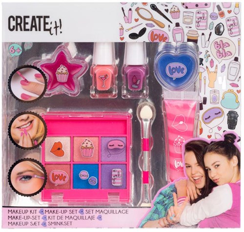 Create it! Make-upset Roze Lila - Beauty speelgoedset voor kinderen