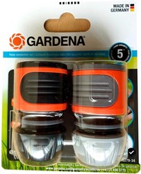 Gardena slangstuk en waterstop 1/2 inch - 5/8 inch tuinslangkoppeling