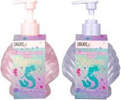 Body shimmer sirène paillettes multicolores flacon pompe 300ml