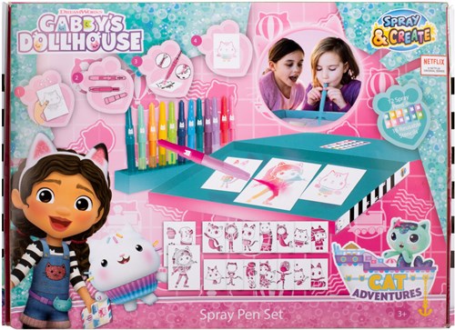Canenco Gabby's Dollhouse set deluxe de stylos pulvérisateurs kit de coloriage