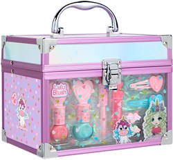 Canenco make-up koffer Lulu Blush transparant voor kinderen