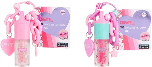 Canenco porte-clés jouet gloss à lèvres multicolore beauté