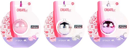 Canenco baume à lèvres jouet boule disco multicolore pour enfants