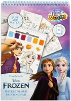 Canenco Livre de coloriage aquarelle Frozen avec pinceau et 24 pages