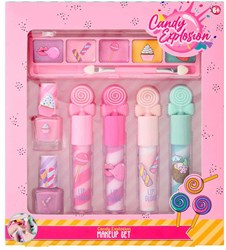 Canenco make-up set voor kinderen met candy thema en kleurrijke make-up