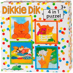 Bambolino Toys Dikkie Dik 4-1 puzzel - 4+6+9+16 stukjes